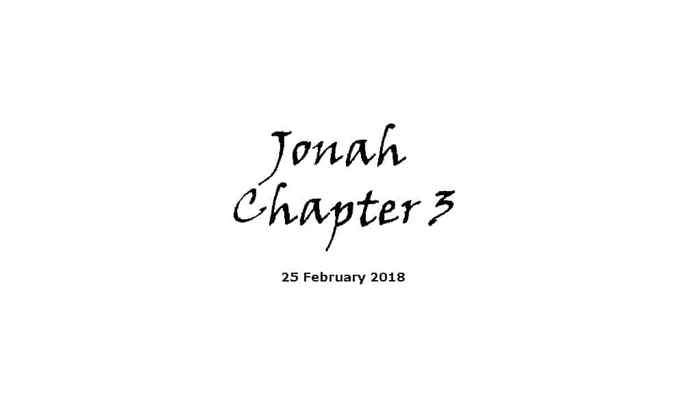Reading - Jonah Ch3