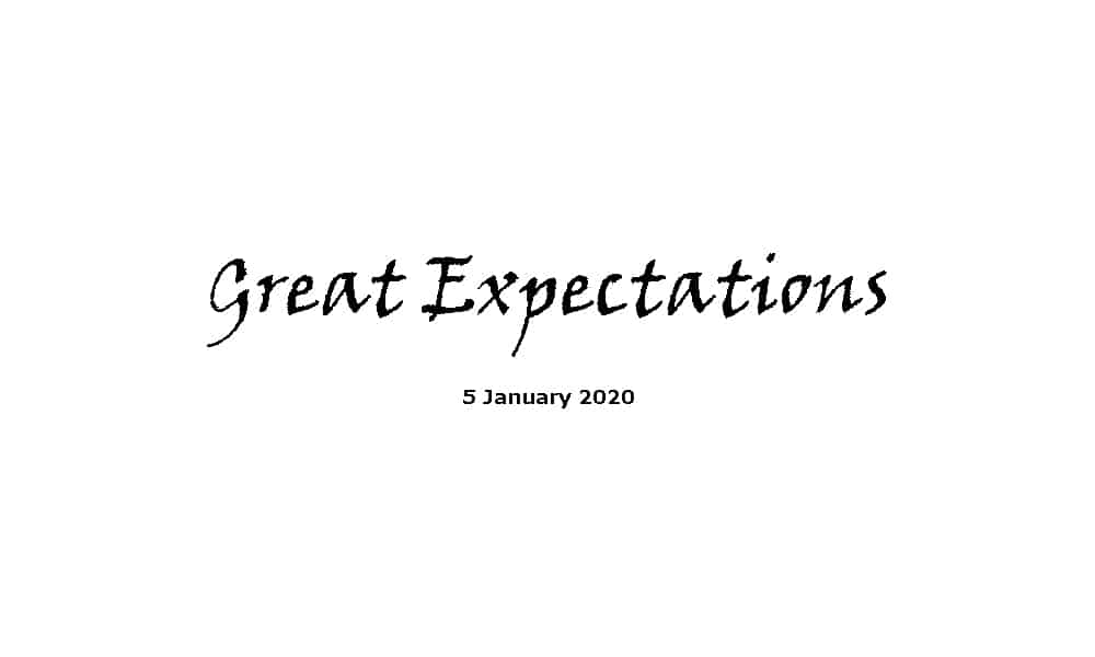 Sermon - 5-1-20 - Great Expectations