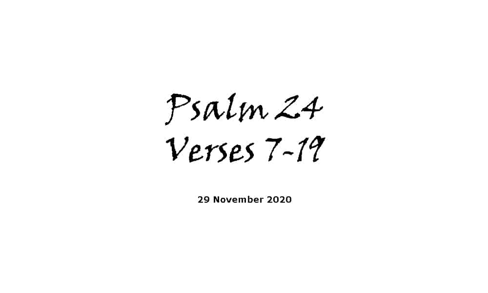 Reading - Psalm 24 Verses 7-10