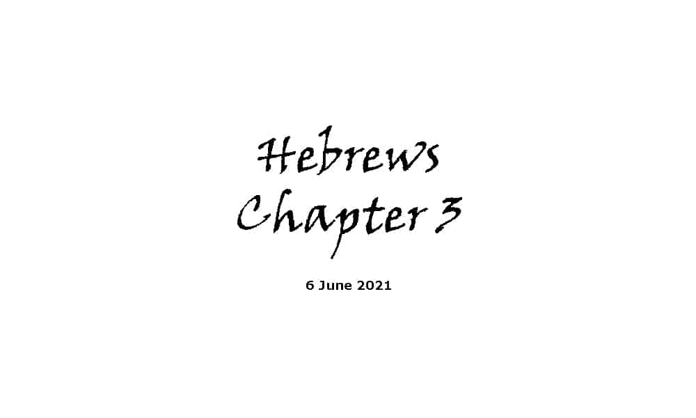 Hebrews Chapter 3