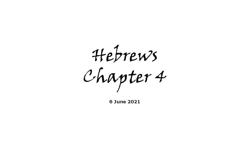 Hebrews Chapter 4