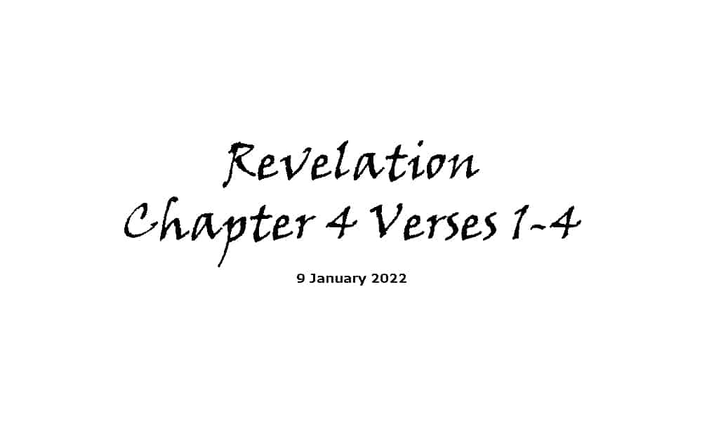 Revelation Chapter 4 Verses 1-4
