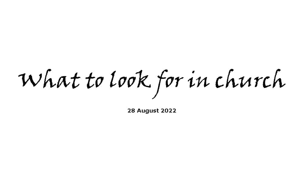 What to look for in church