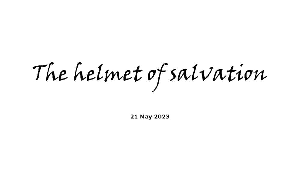 The helmet of salvation