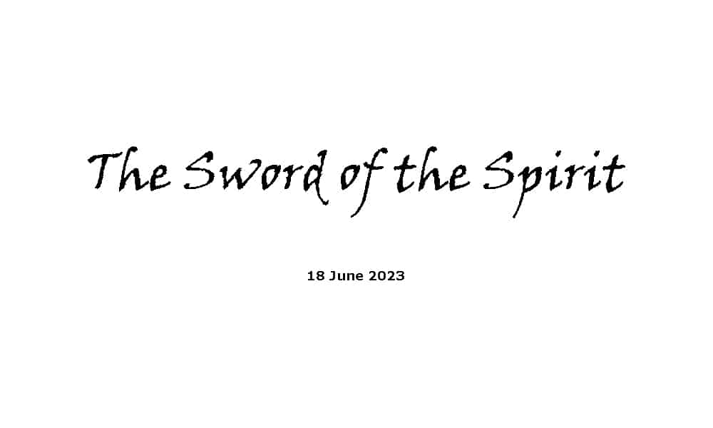 The Sword of the Spirit