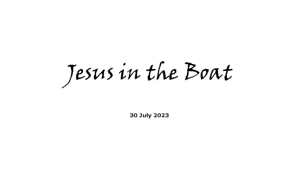 Jesus in the Boat