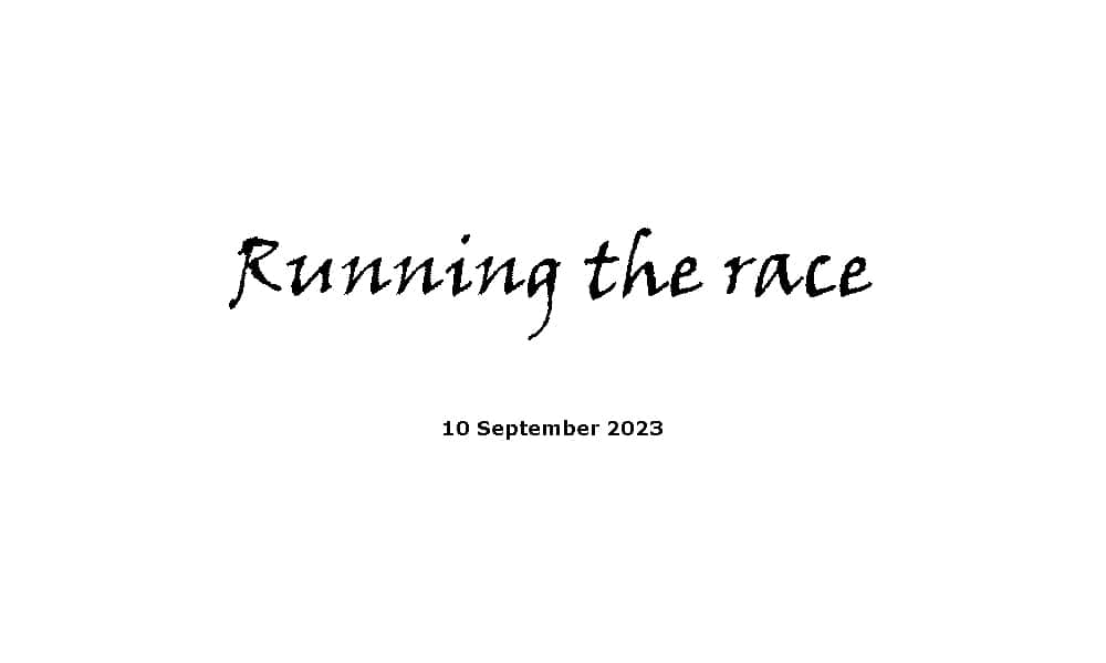 Running the Race