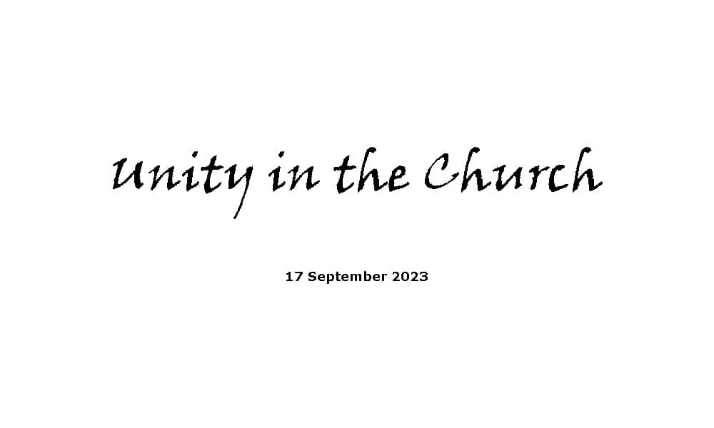 Unity in the Church Ridgeway Community Church