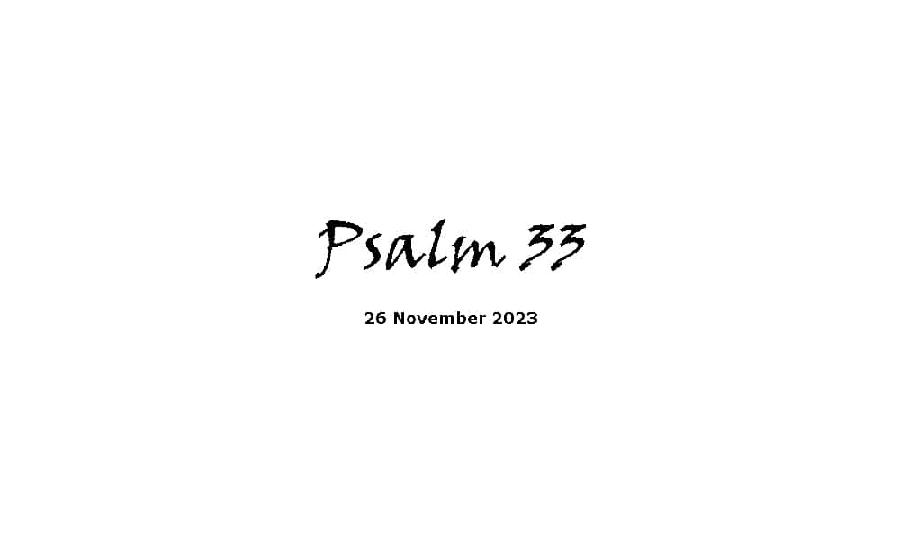 Psalm 33