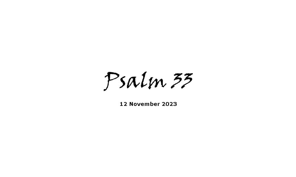 Psalm 33