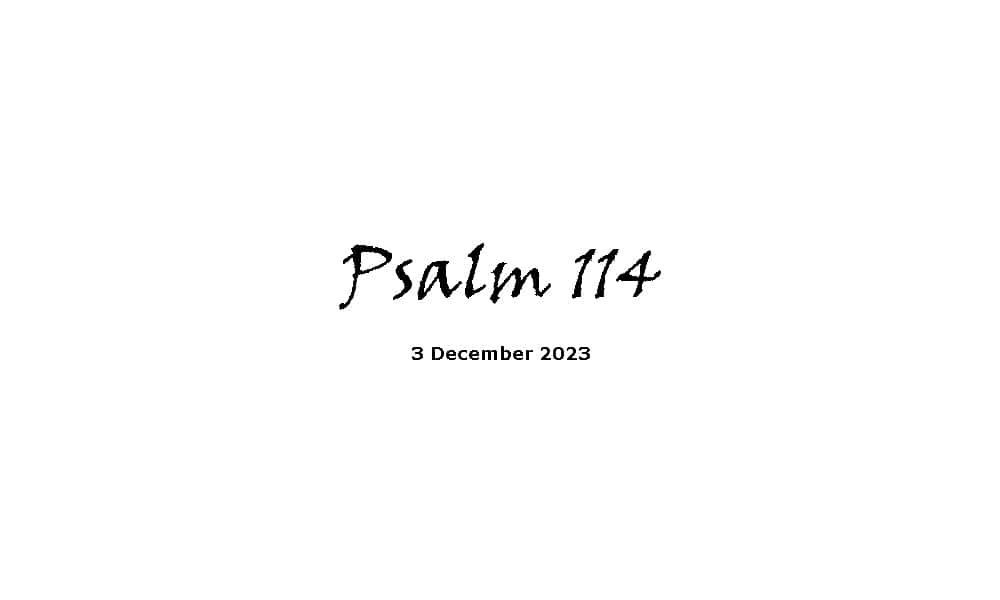 Psalm 114