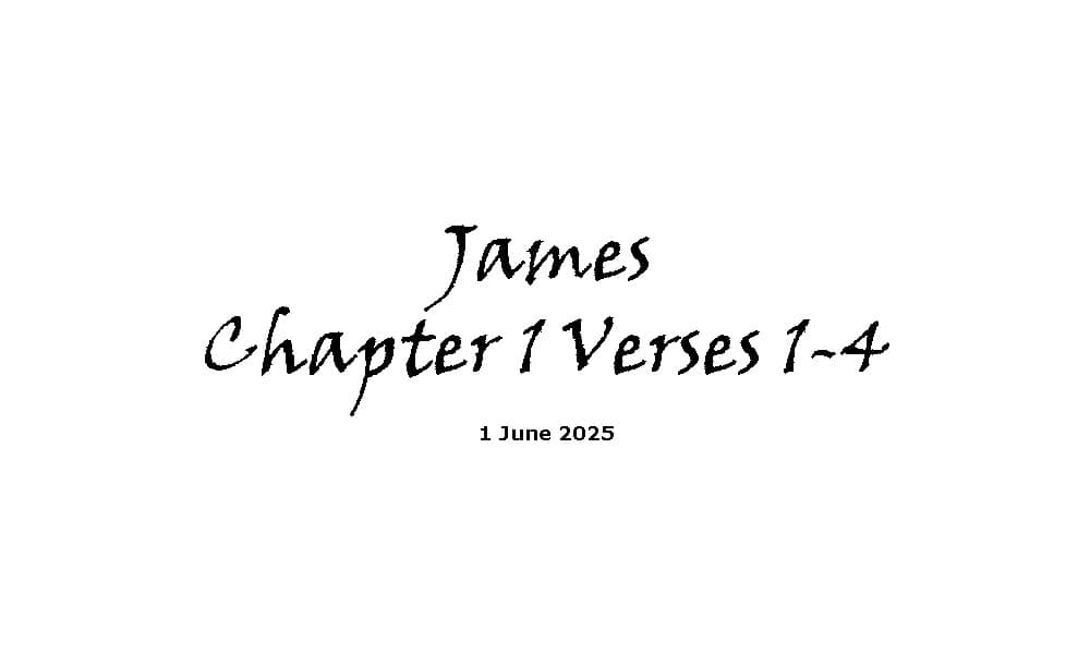 James Chapter 1 Verses 1-4