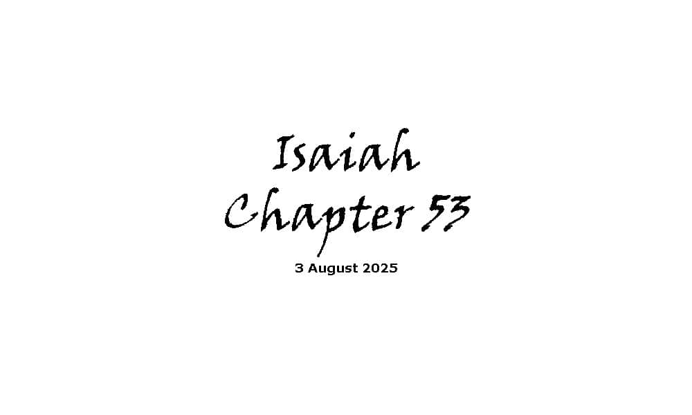 Isaiah Chapter 53