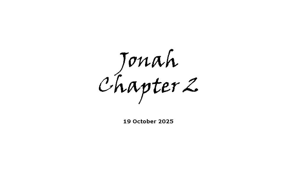 Jonah Chapter 2