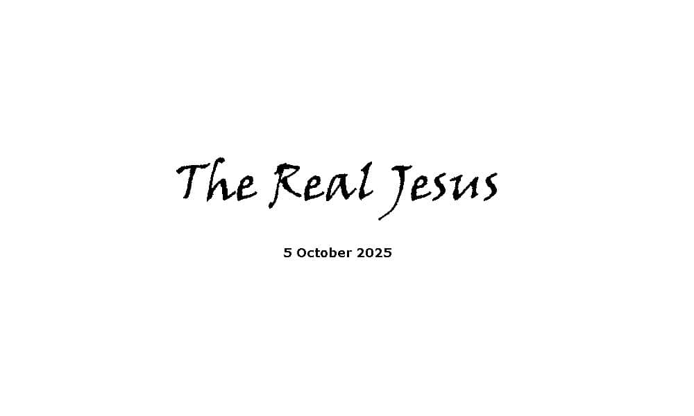 The Real Jesus