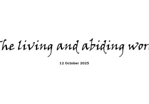 The living and abiding word