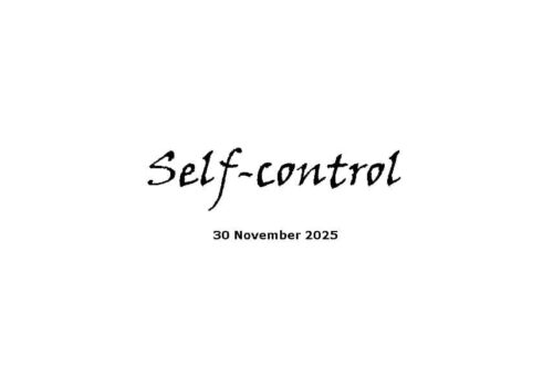 Self-control