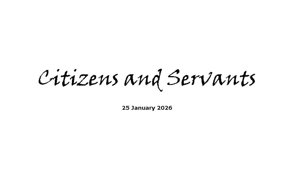 Citizens and servants