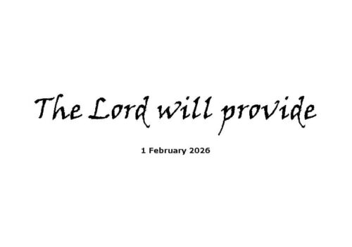 The Lord Will Provide