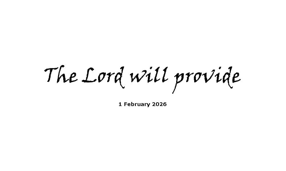 The Lord Will Provide