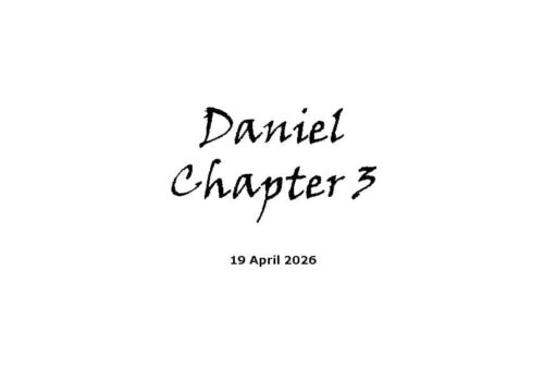 Daniel Chapter 3
