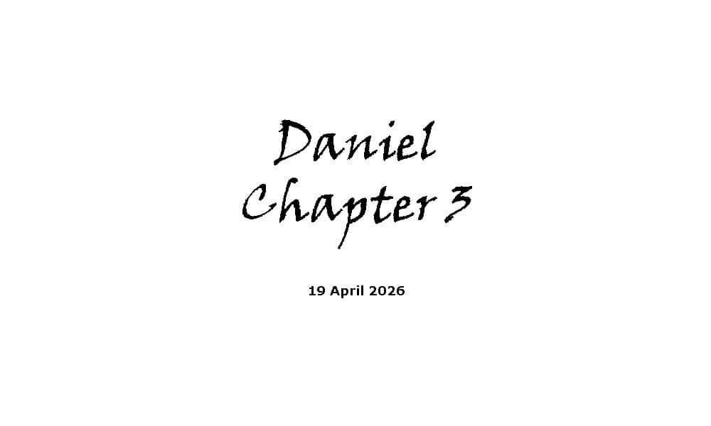 Daniel Chapter 3