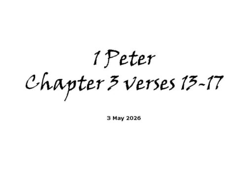 1 Peter Chapter 3 Verses 1-17