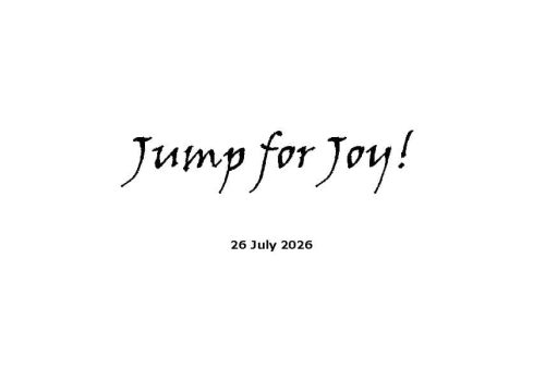Jump for Joy!