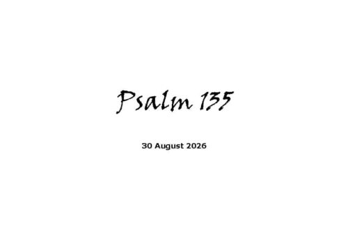 Psalm 135
