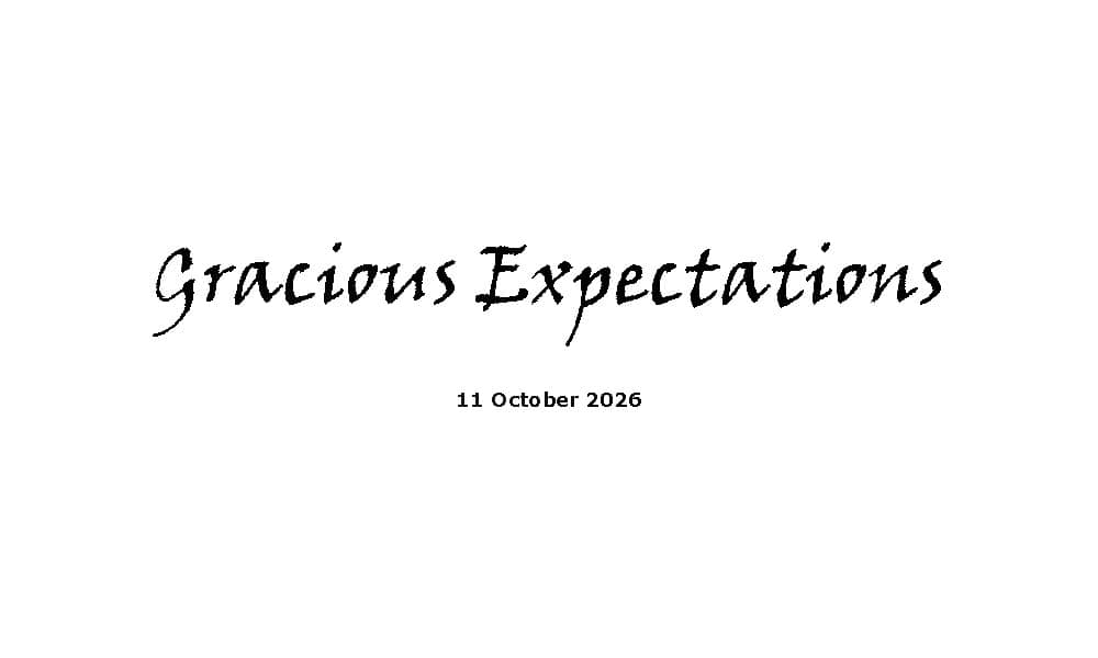 Gracious expectations
